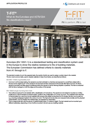 Application-profile-35--Euroclass and ASTM E-84