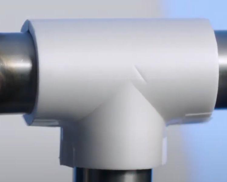 finalised tee fitting