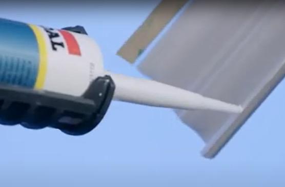 Apply sealant down length of tube